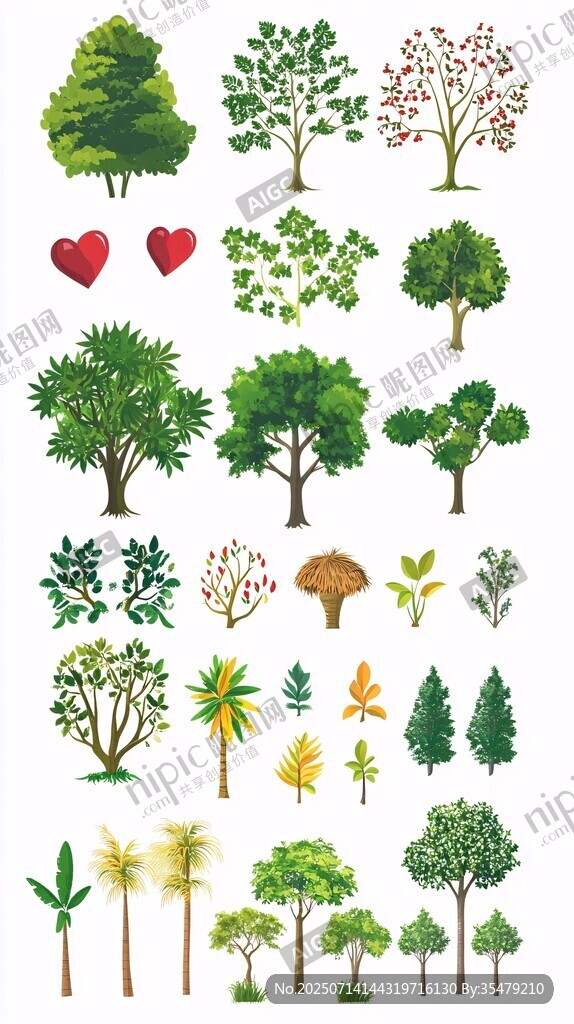 多样树木绿植素材集
