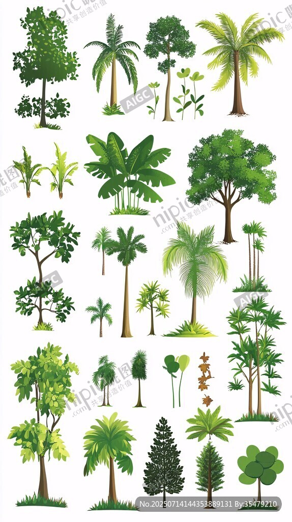 多样绿植集合