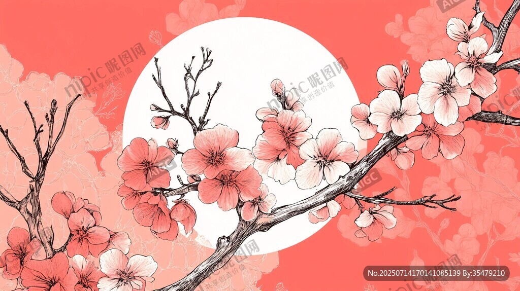 春日繁花图