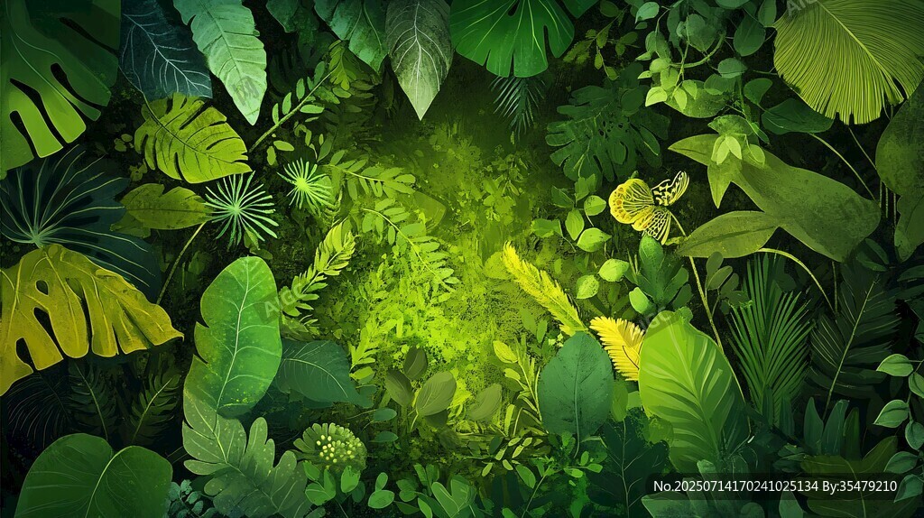 梦幻绿意丛林景观