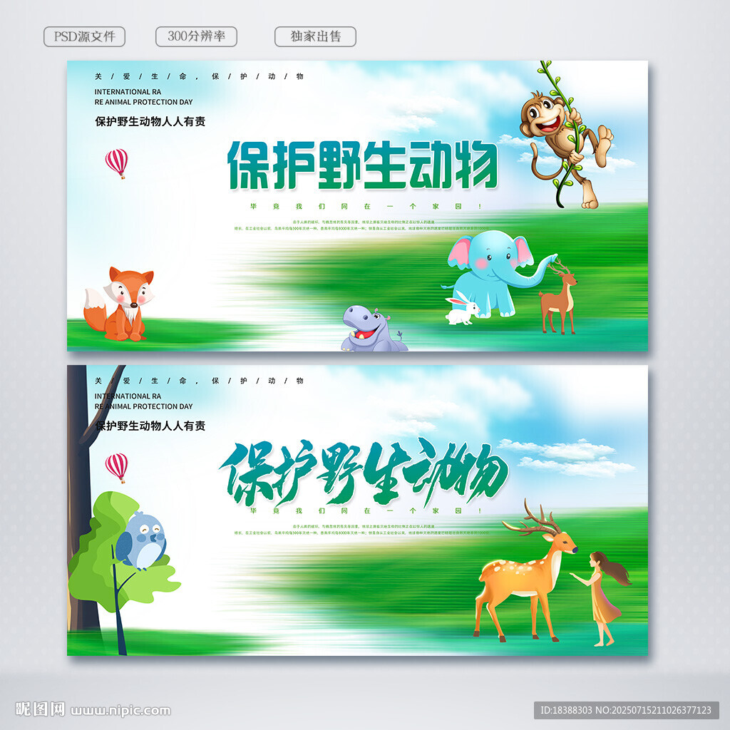 保护野生动物