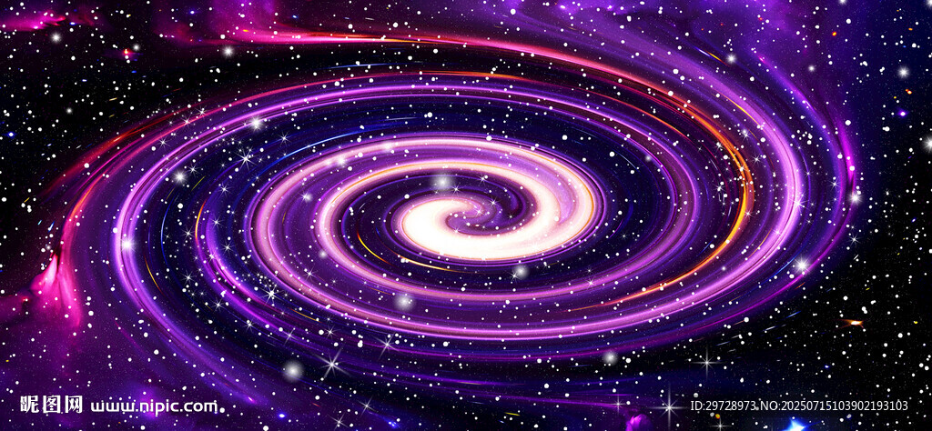 紫色旋涡星空吊顶