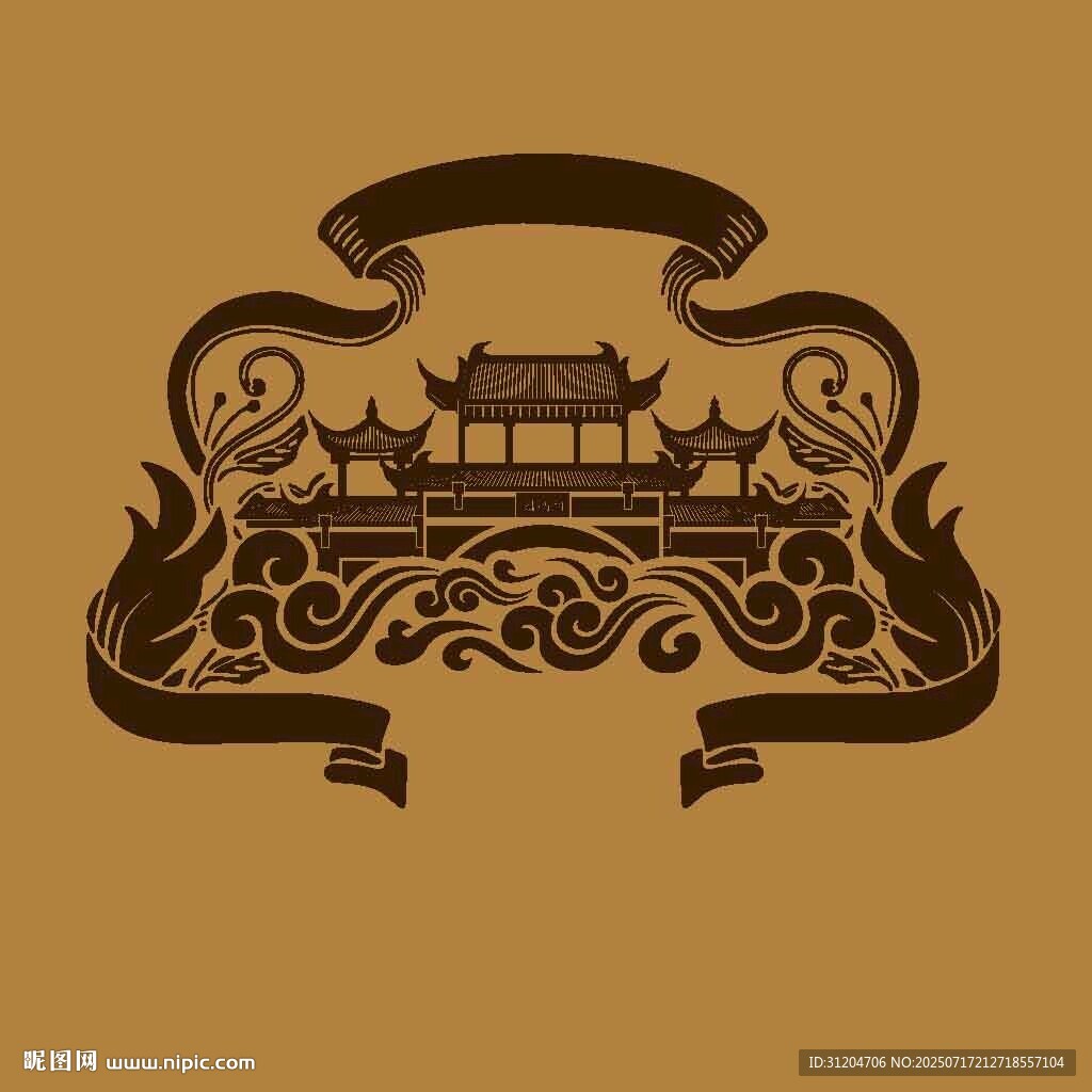 中式古典建筑纹饰图案