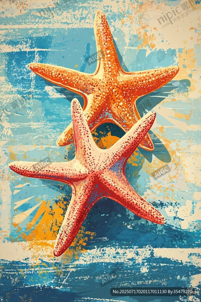 双海星的海洋风情画作