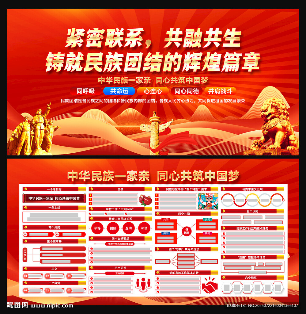 民族团结宣传栏