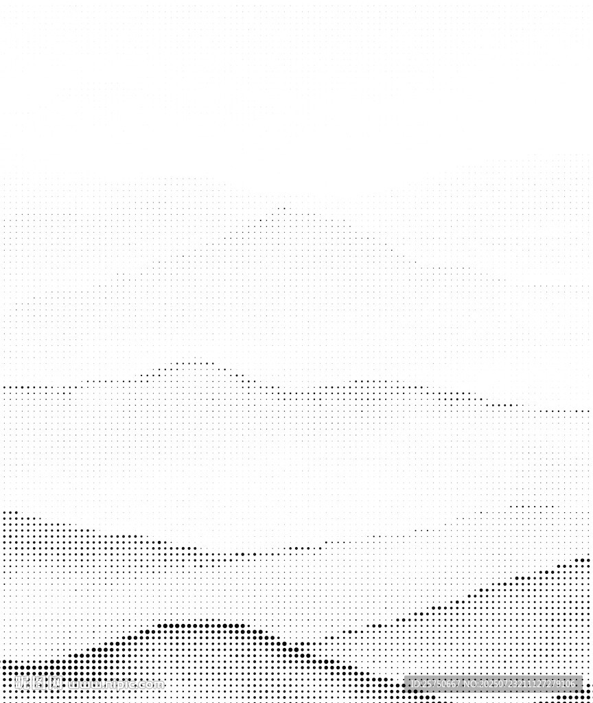 水墨山