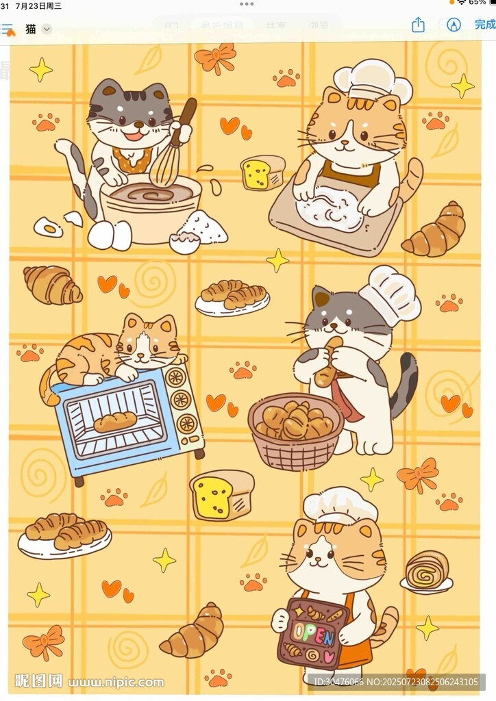 可爱猫咪烘焙
