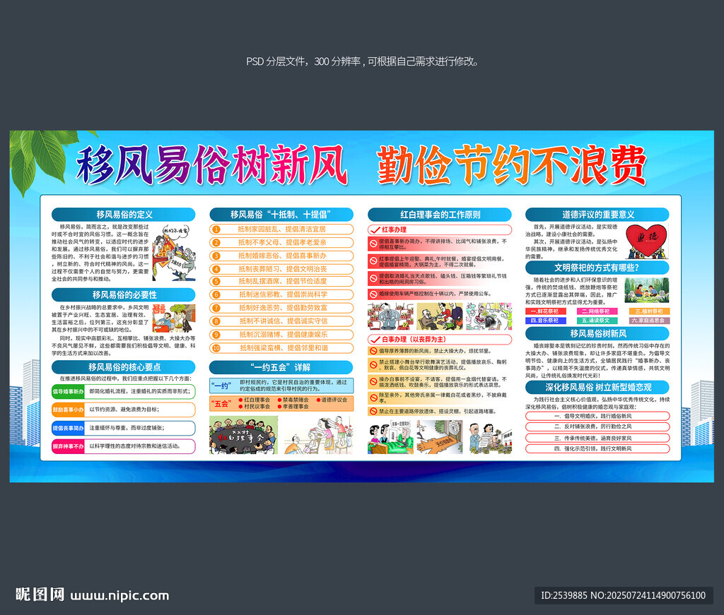 移风易俗宣传栏