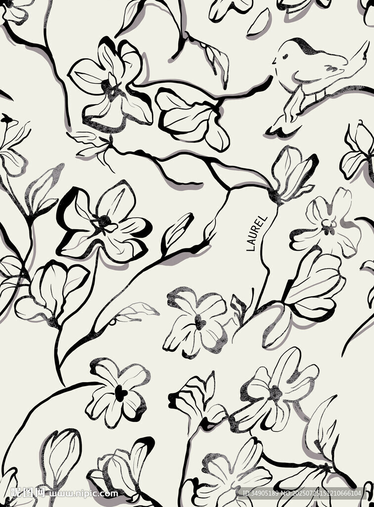 碎花手绘花