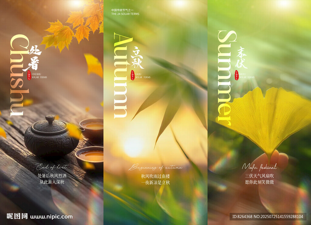 立秋海报