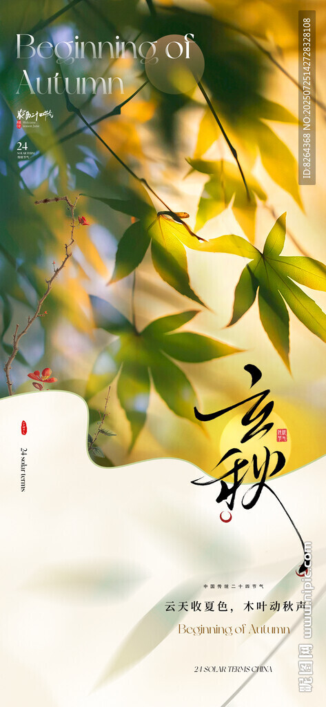 立秋海报