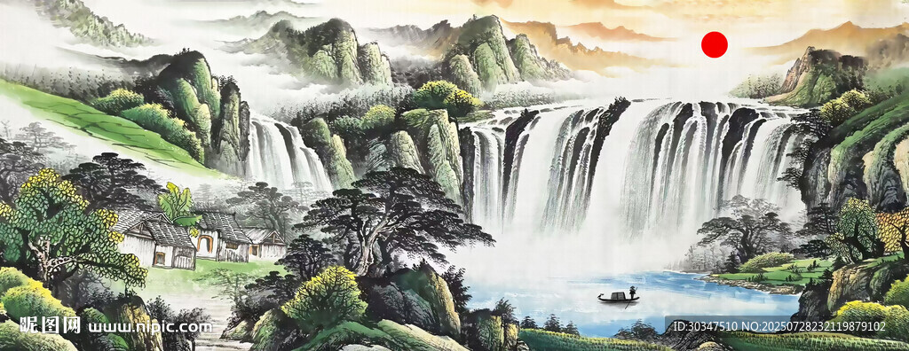 客厅办公室山水画
