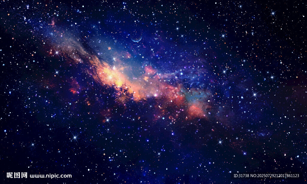 黑色宇宙星空背景图
