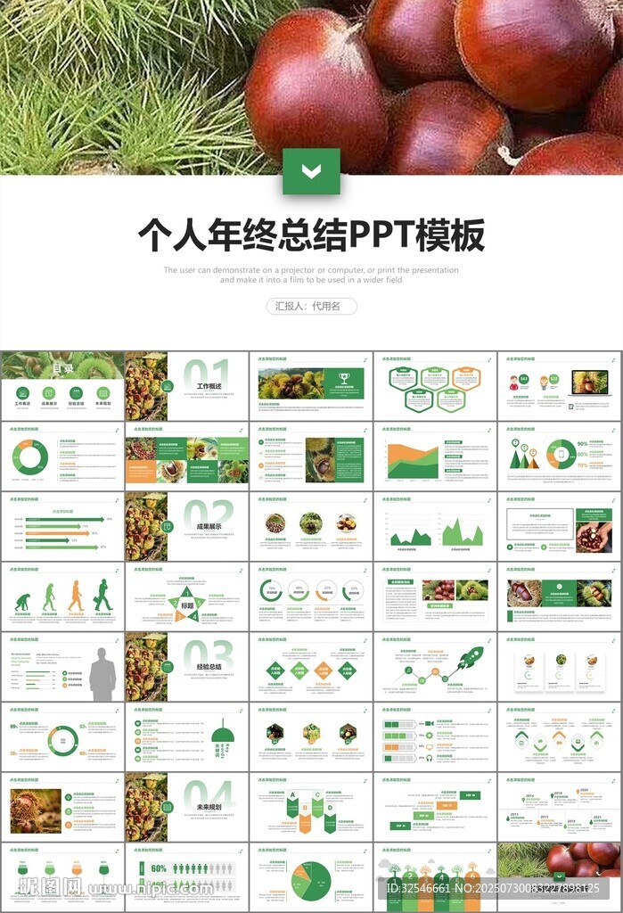 营养美食美味板栗种植宣传PPT