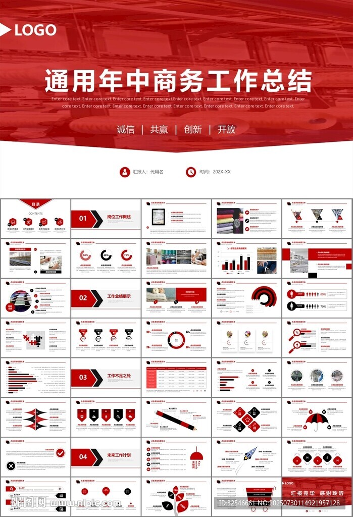 纺织行业总结计划工作汇报PPT
