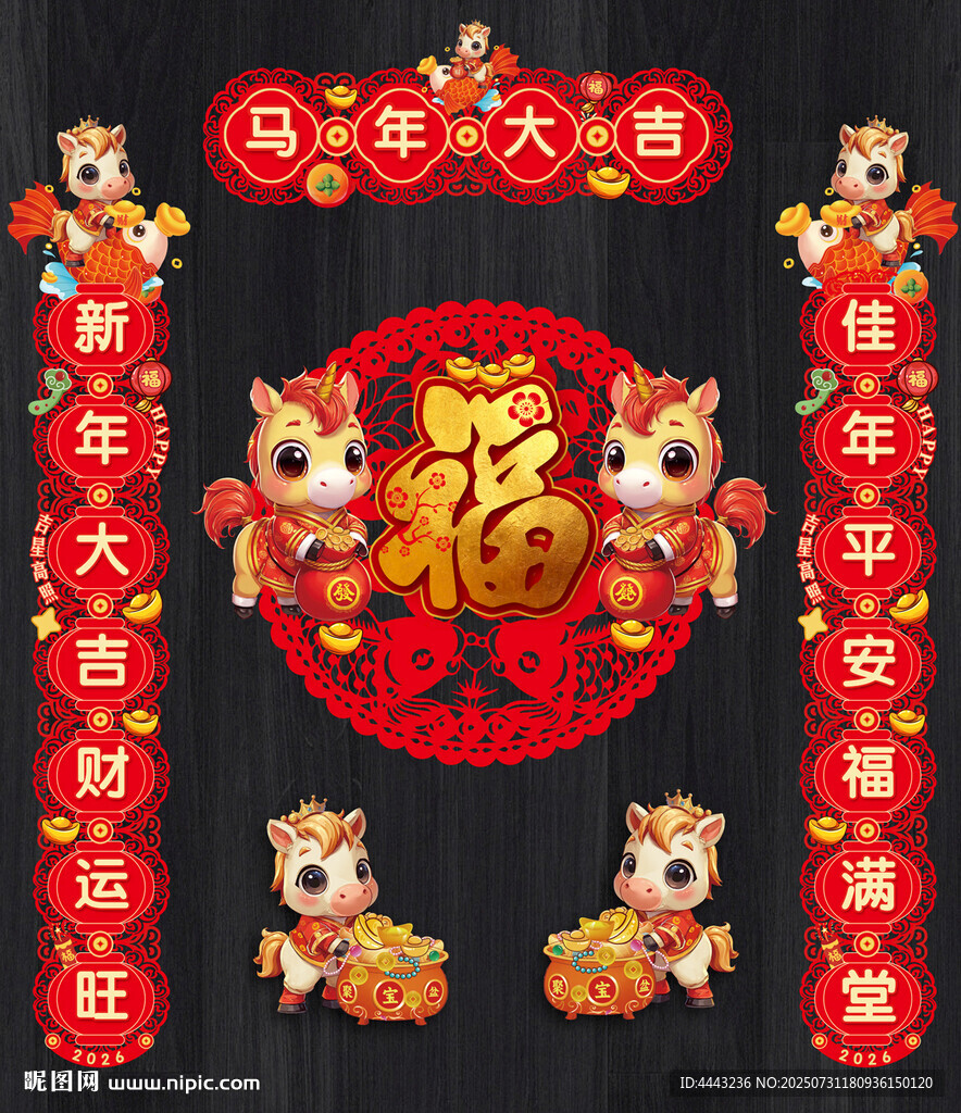 马年对联
