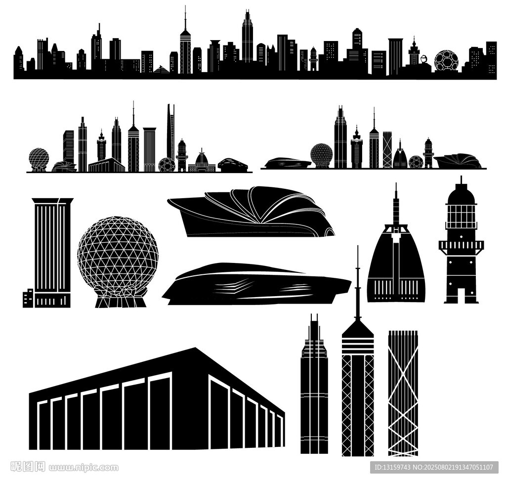 大连地标矢量图
