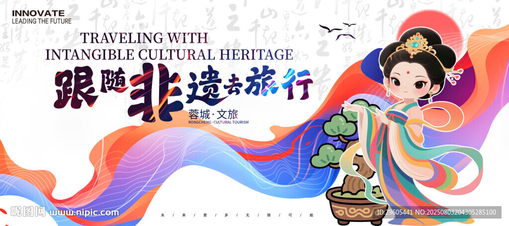 非遗旅游展板