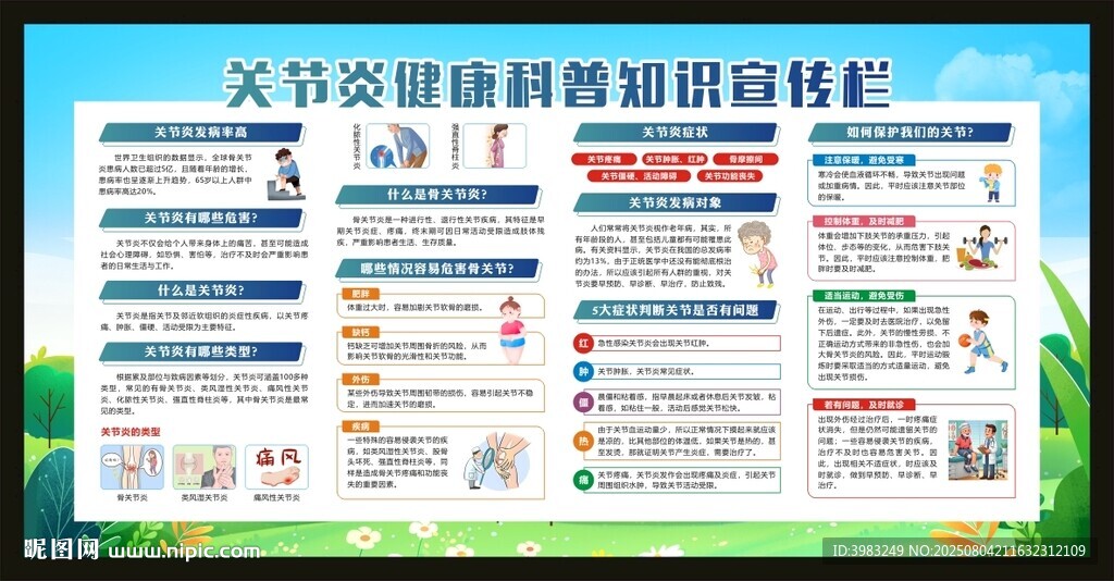 关节炎健康教育宣传知识