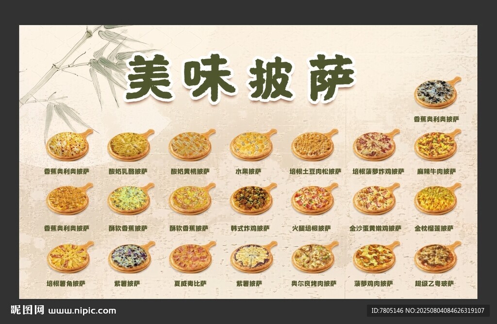 美味披萨种类展示