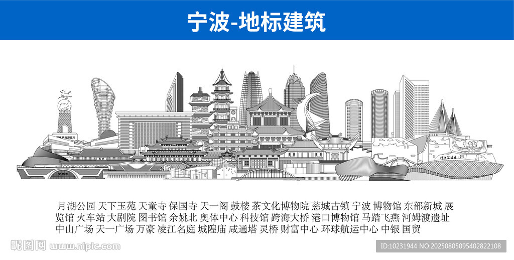 浙江宁波地标建筑