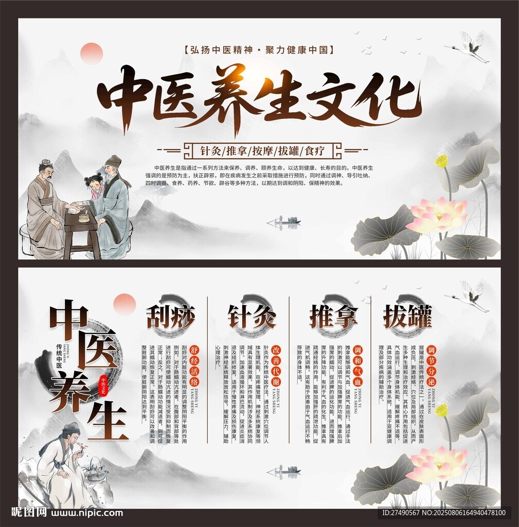 中医养生展板