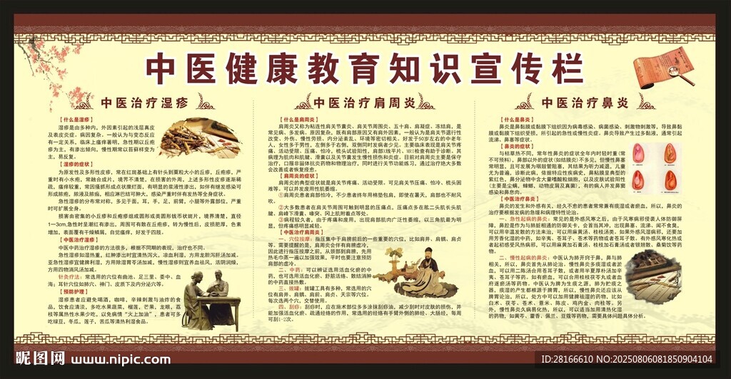 中医健康教育知识宣传栏