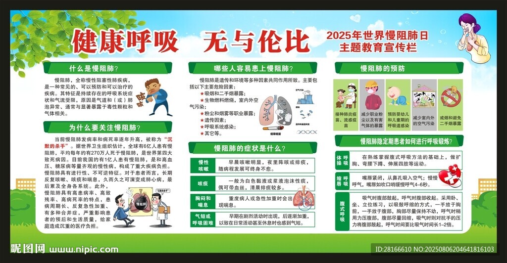 世界慢阻肺日宣传栏