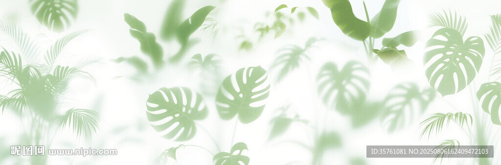 雾气磨砂膜效果绿植贴图