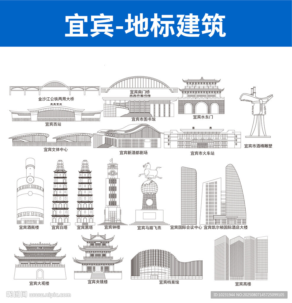 四川宜宾地标建筑