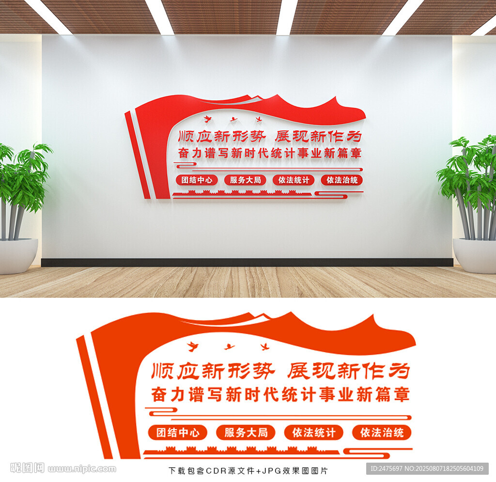 统计文化墙