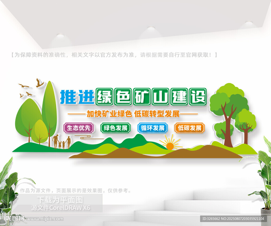 推进绿色矿山建设文化墙