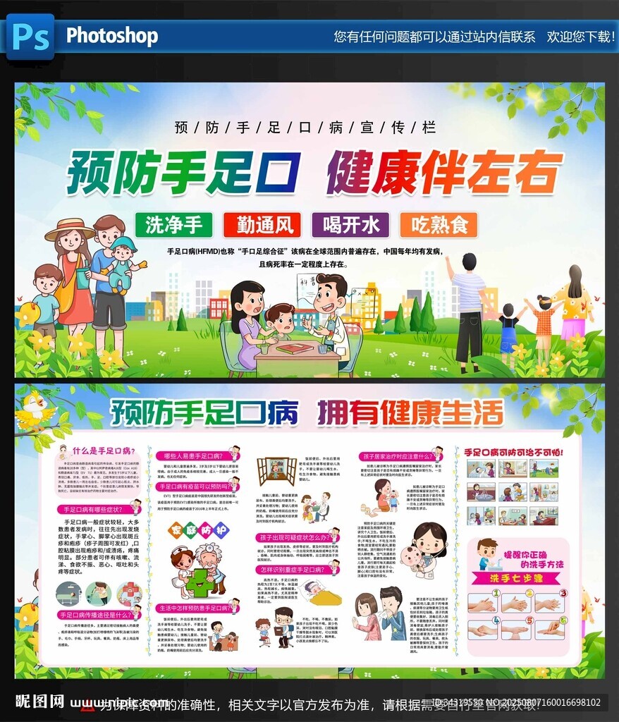 预防手足口病宣传展板