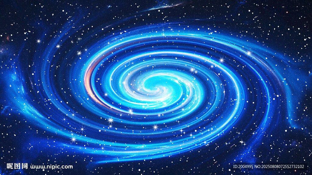 蓝色星空背景