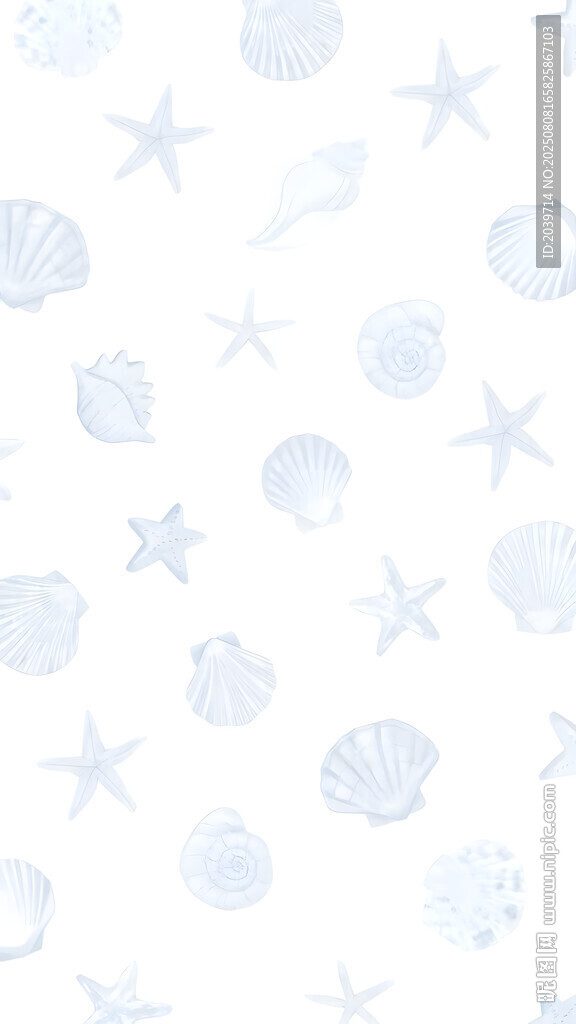 海洋元素浅蓝色背景图案