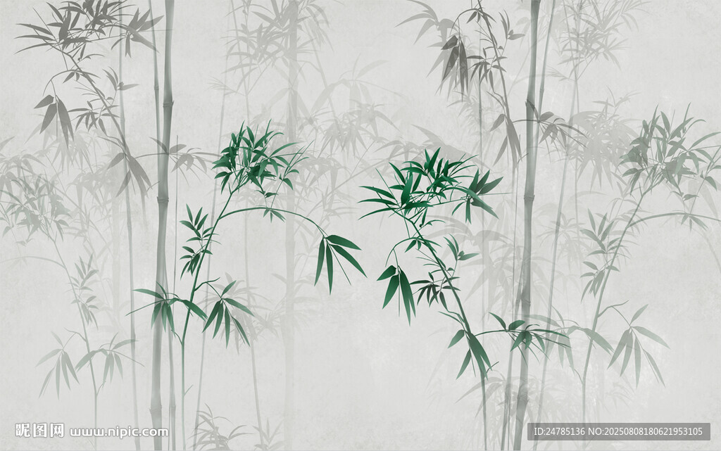 水墨竹子