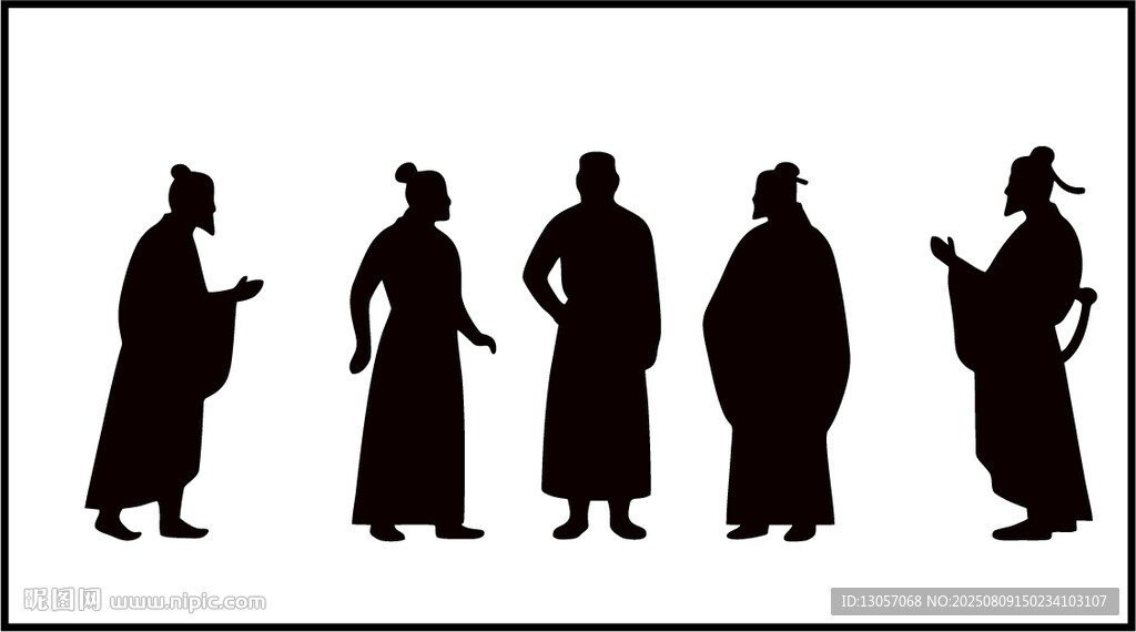 古代人物剪影