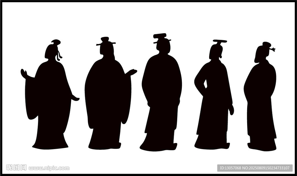 古代人物剪影