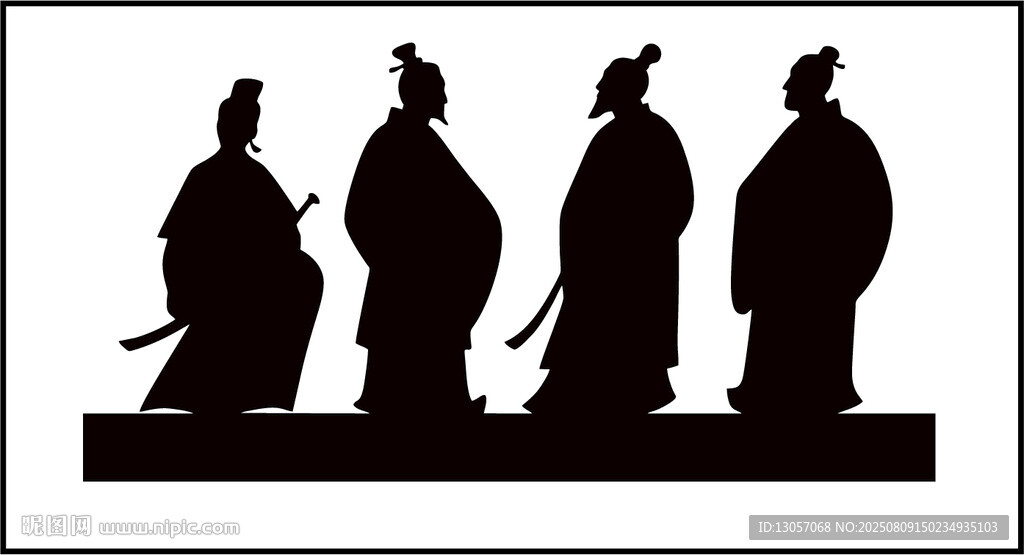 古代人物剪影