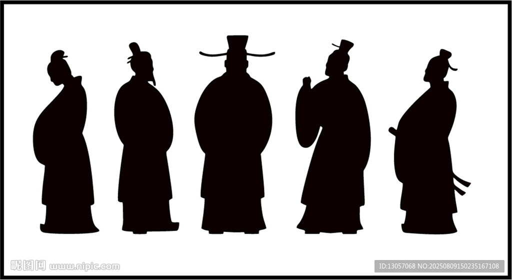 古代人物剪影