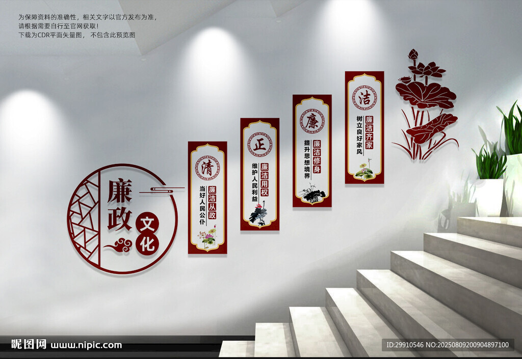 廉政楼梯文化墙