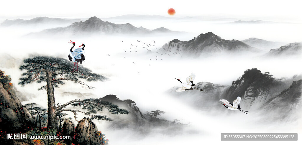 新中式山水画