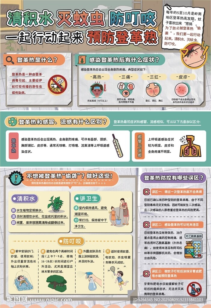 预防登革热 海报
