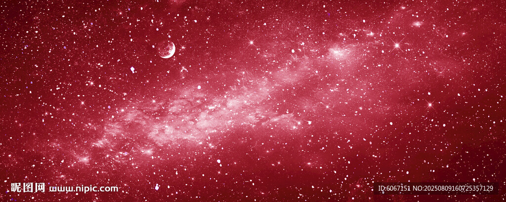 红色星空背景