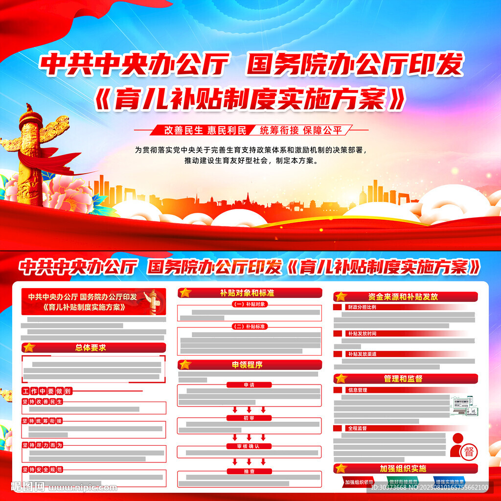 育儿补贴制度实施方案