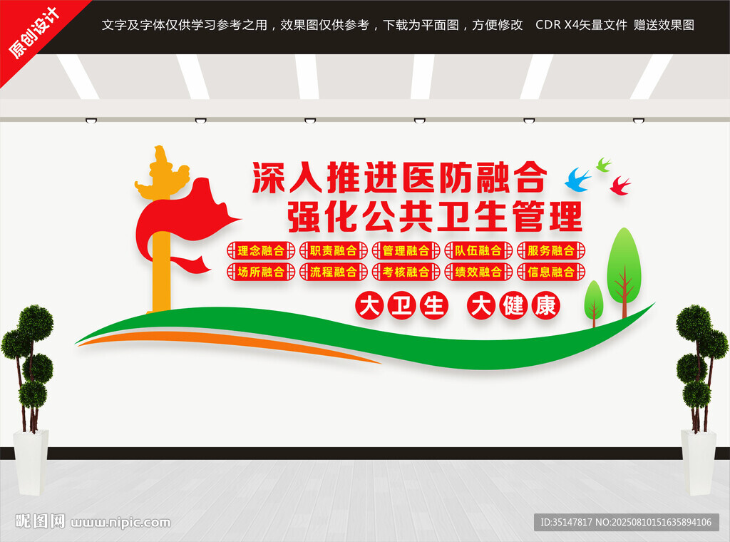 医防融合文化墙