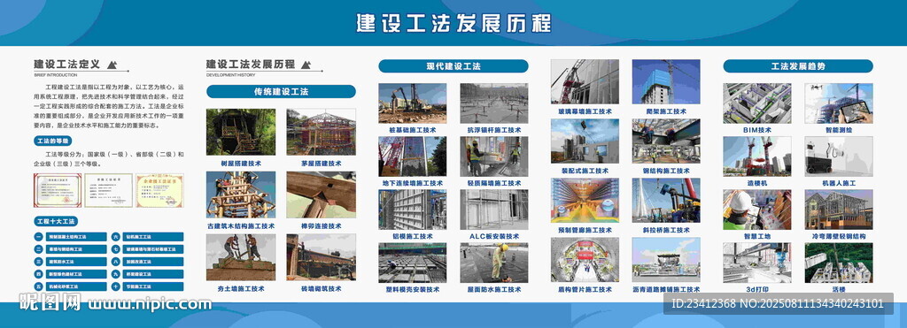 建设工法发展历程