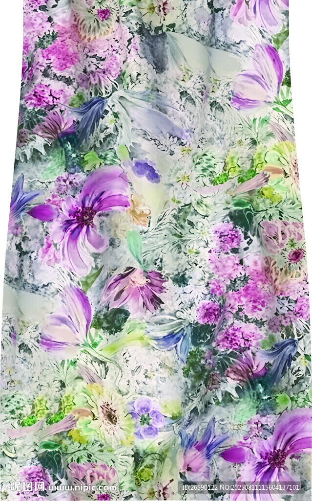 花卉图案的精美布料