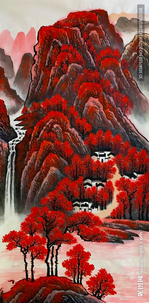 江南水乡山水画