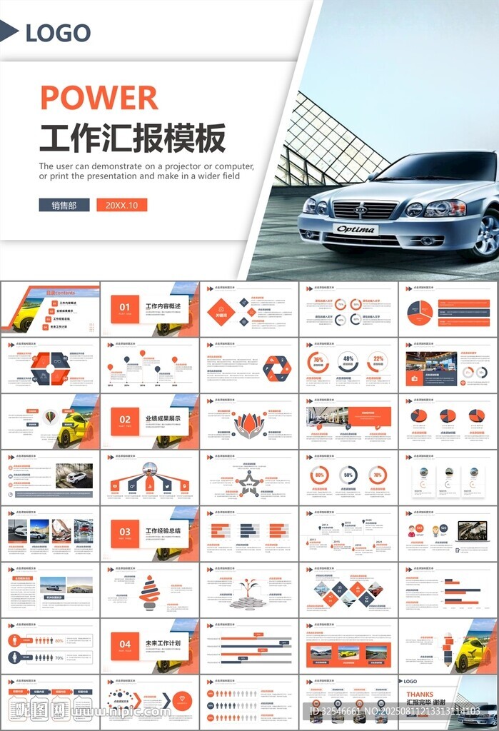 汽车销售4S店汽车行业PPT